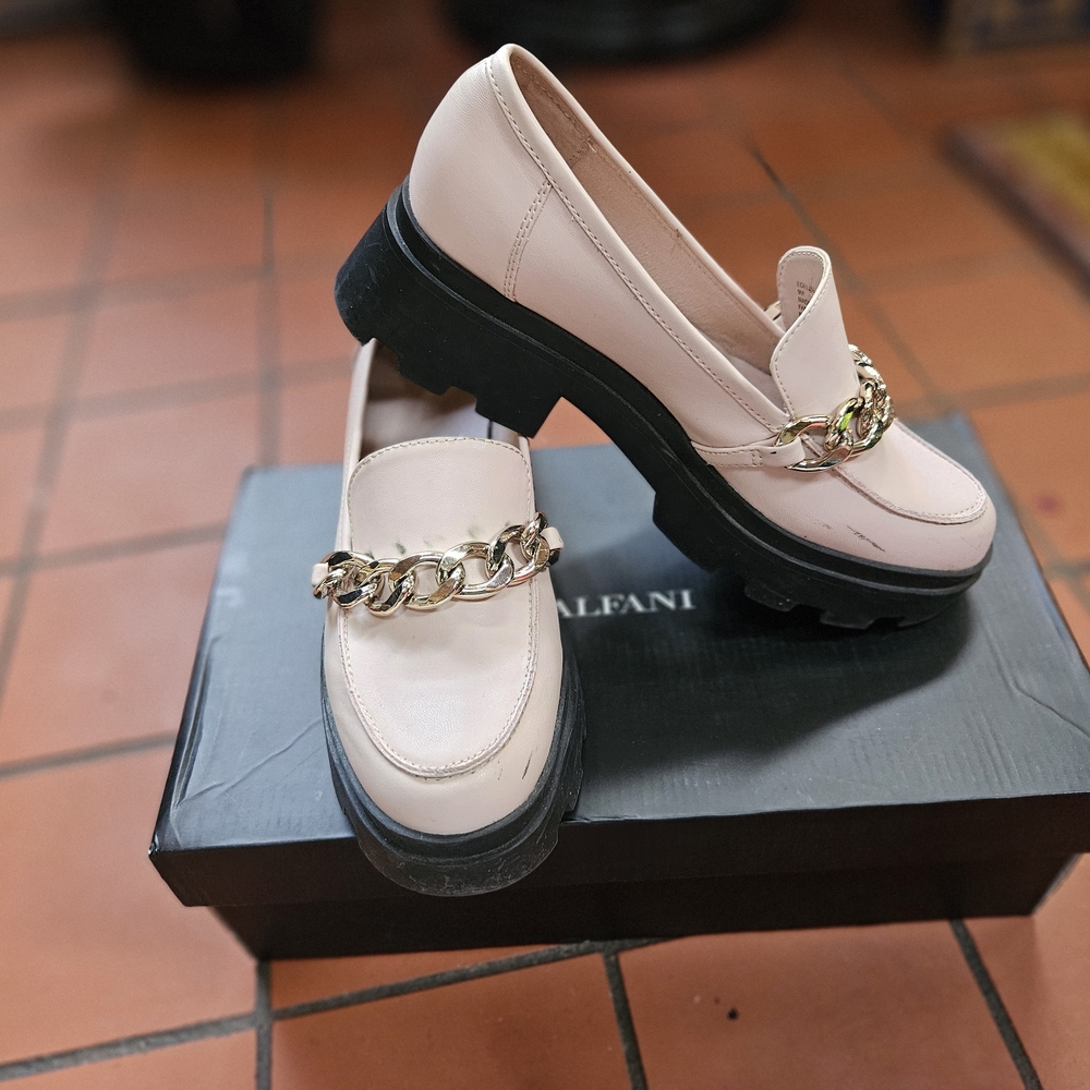 Open Edit Pink Platform Loafers